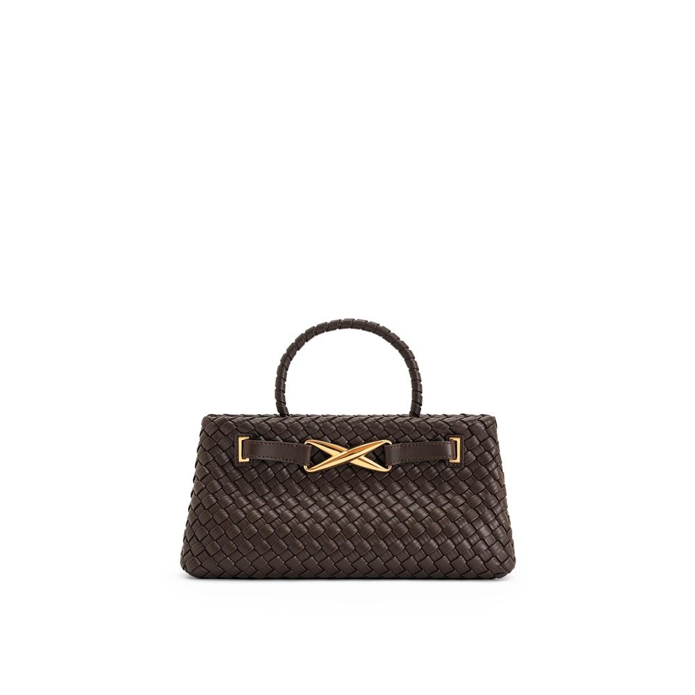 Elora Woven Tote Bag - Dark Brown :O